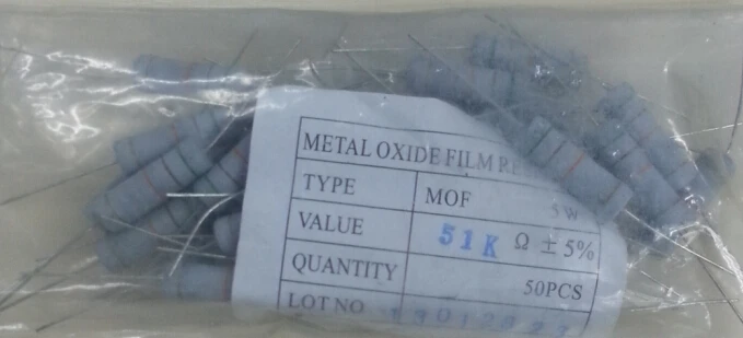 

5W 15K 5W15K Carbon Film Resistor 5% 50pcs/LOT Free shipping