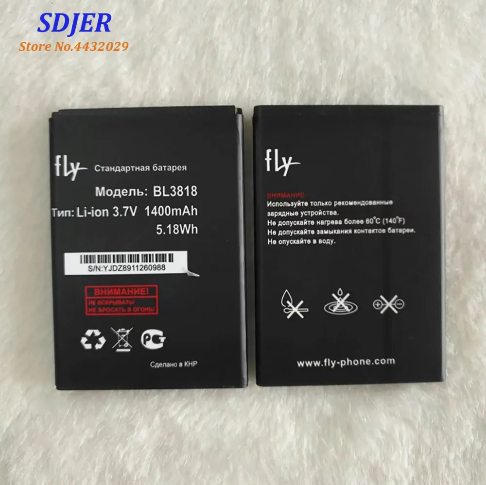 2019 высокое качество BL3818 батарея для Fly IQ4418 ERA Style 4 S308 Li Ion 1400mAh Мобильный телефон