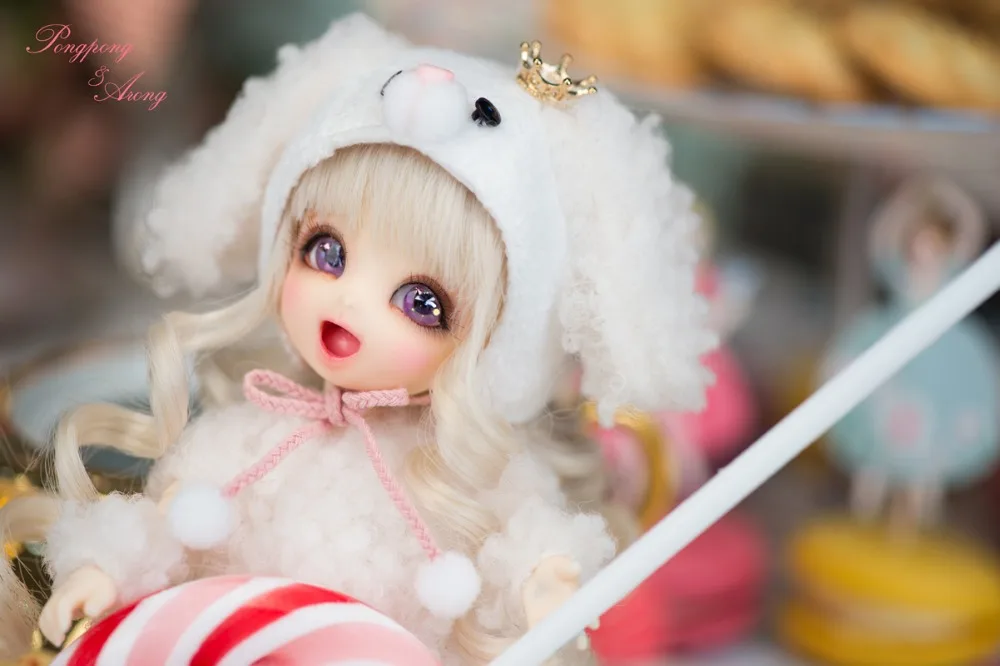 Полный комплект наивысшего качества bjd 1/8 кукла pongpong(Дорогой мой щенок) хобби игрушка в подарок модель переработанной смолы высокого искусства милый