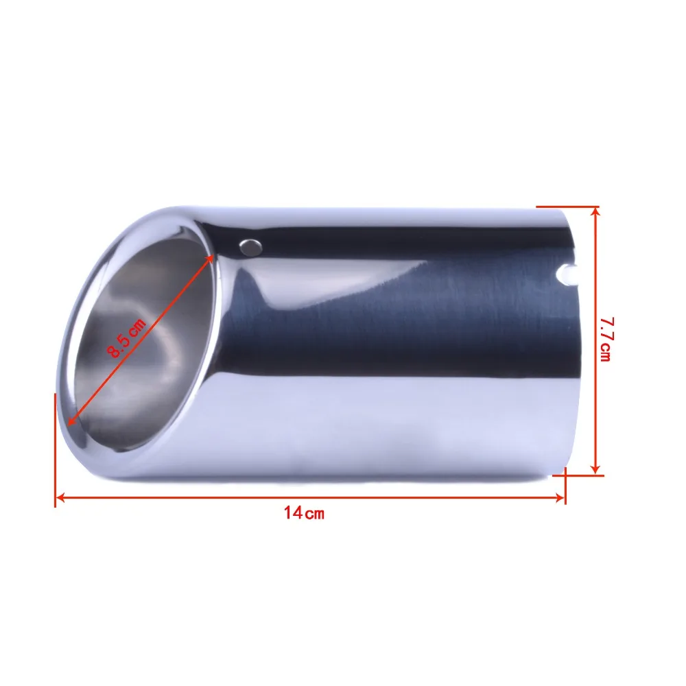 SPEEDWOW 1 пара Нержавеющая сталь автомобильный глушитель выхлопной трубы советы