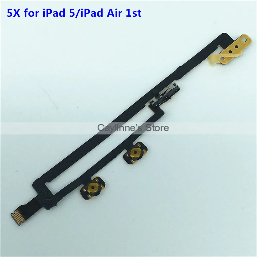 5 шт. новый для iPad силовой гибкий кабель Air 1st On off Кнопка громкости Flex Замена кабеля