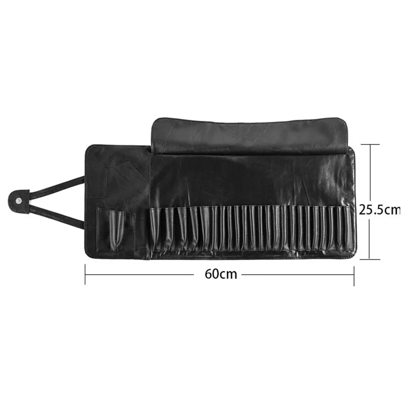 60 см Портативная сумка для кистей макияжа косметички Высококачественная PU Сумка