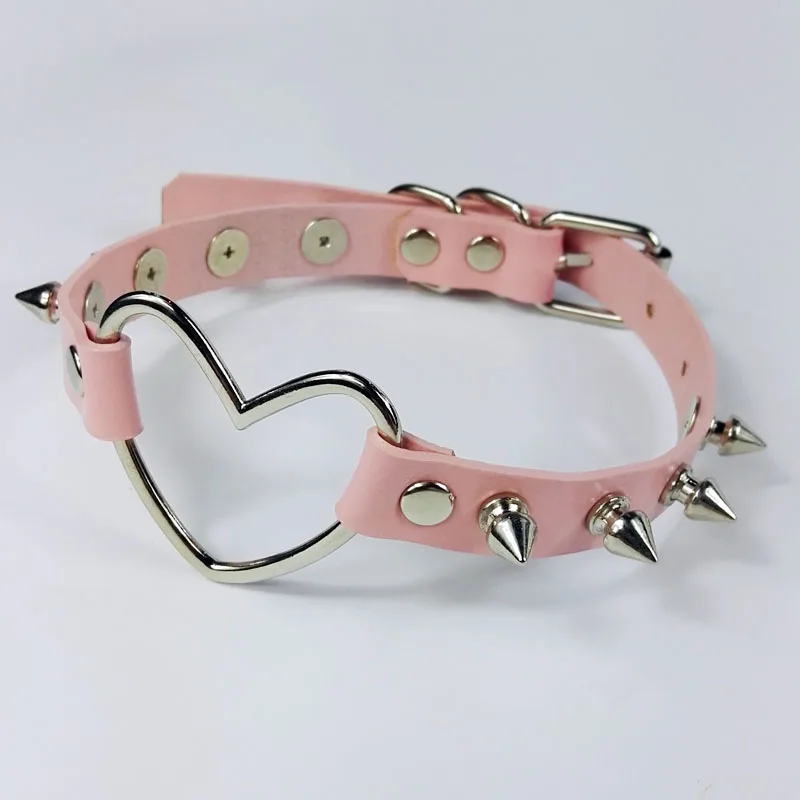 Женский кожаный чокер ручной работы в стиле Харадзюку 100% ошейник виде большого