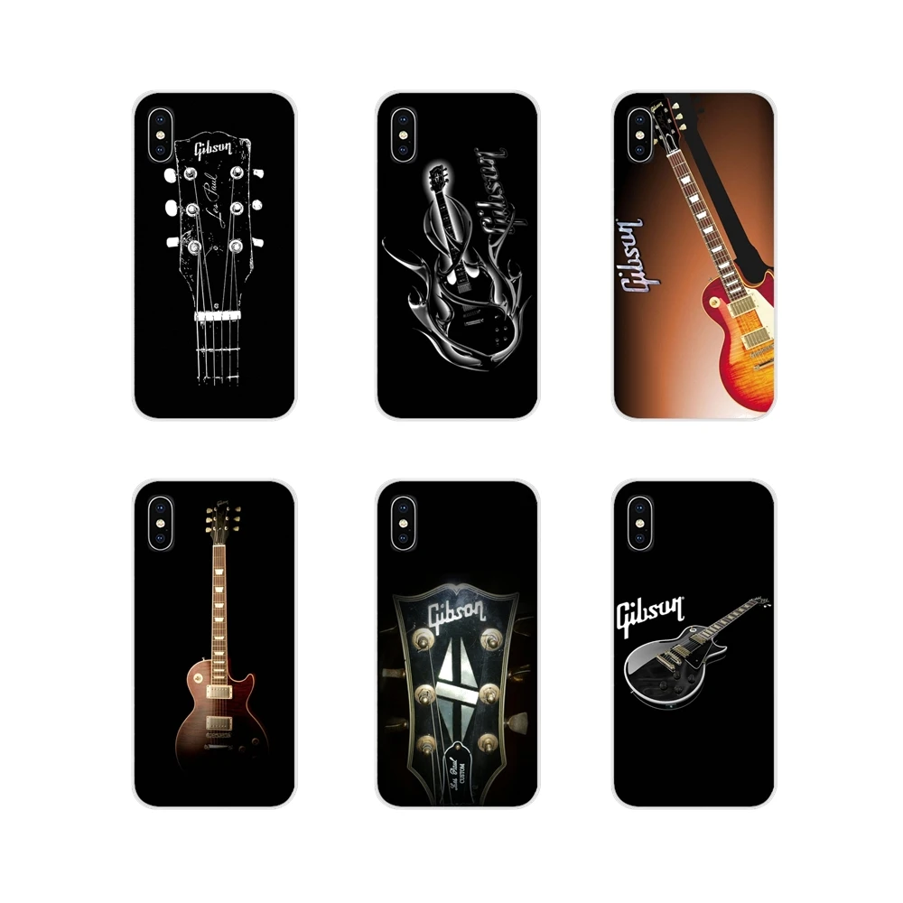 Gibson музыкальный акустический прозрачный мягкий чехол для Xiaomi Mi6 A1 5X 6X Redmi Note 5 5A 4X 4A