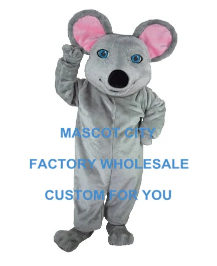 Костюм талисмана с серой крысой и мышкой для взрослых Карнавальные вечерние