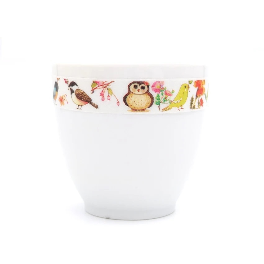 Коробка посылка крылья и ветви лента Washi стикеры на клейкой основе с цветочным