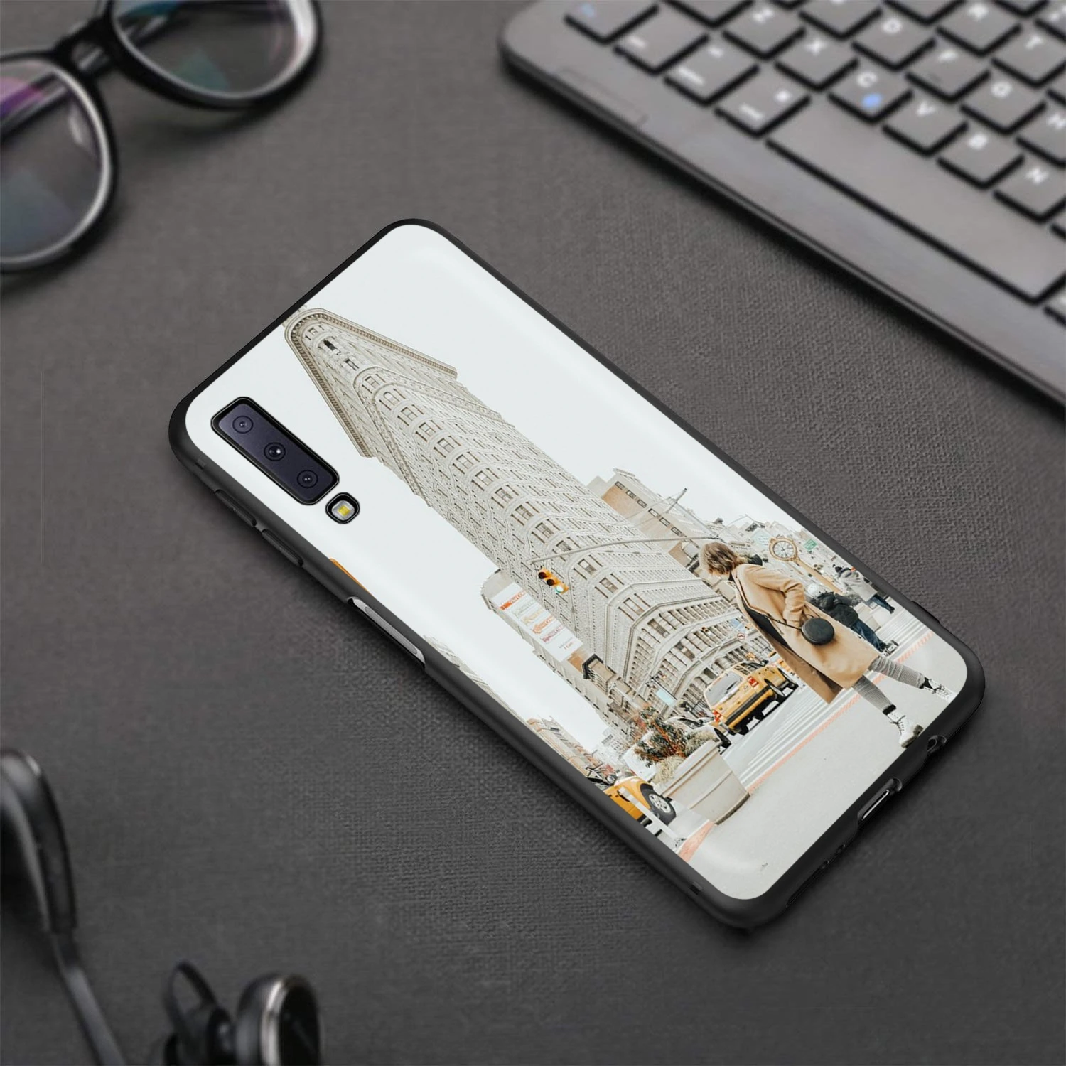 Чехол Нью-Йорк для Samsung Galaxy J6 A9 A8 A7 A70 A6 A5 A50 A40 A30 A3 A10 A51 A71 A81 A91 2018 | Мобильные телефоны
