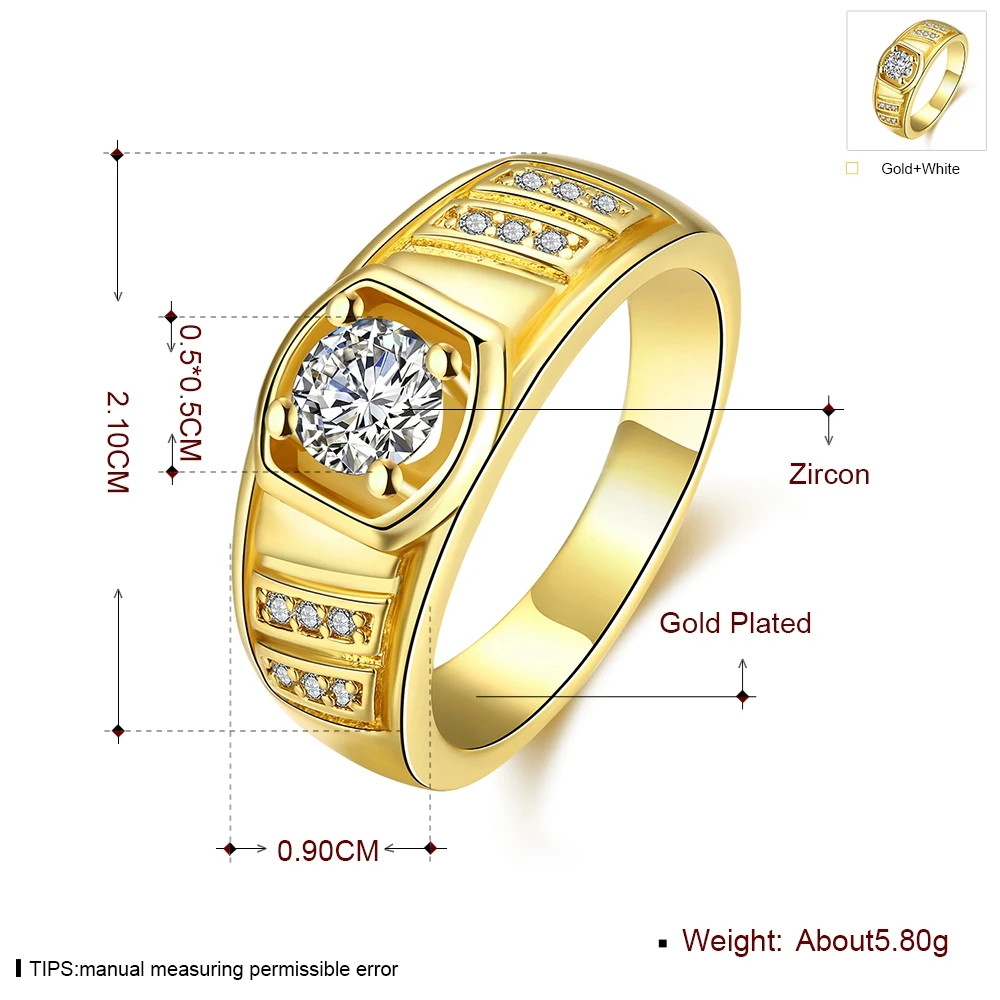 Мужское кольцо из желтого золота розового и белого с боковыми камнями фианитами |