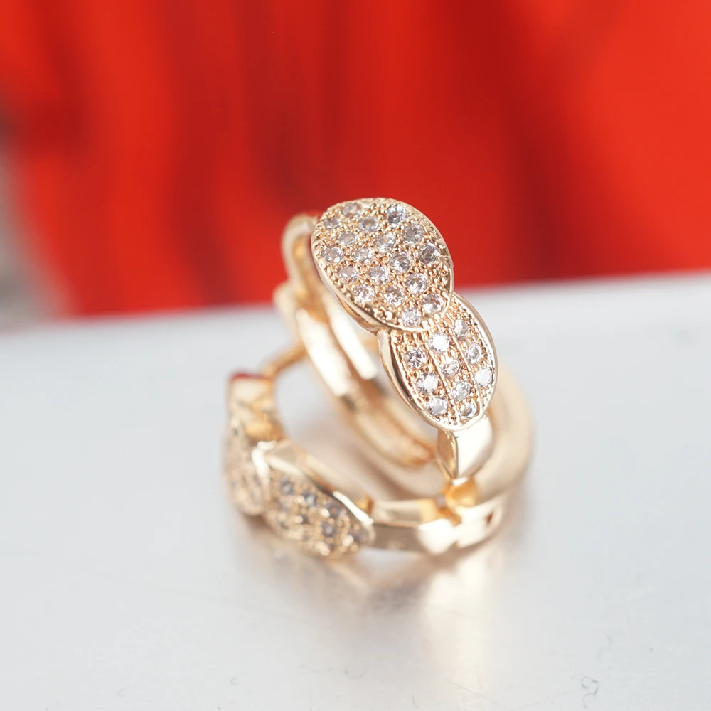 Yunkingdom aretes популярные серьги из розового золота Круглые круглые серьги-кольца с
