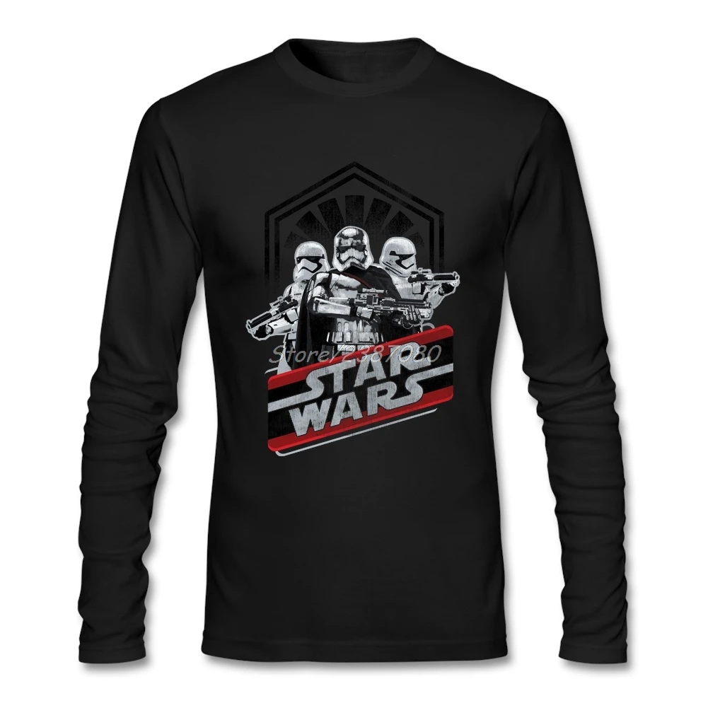 Капитан фасма войсковая футболка Star Wars Мужская персонализированная футболка с круглым вырезом с длинным рукавом на заказ новейший дизайн футболки