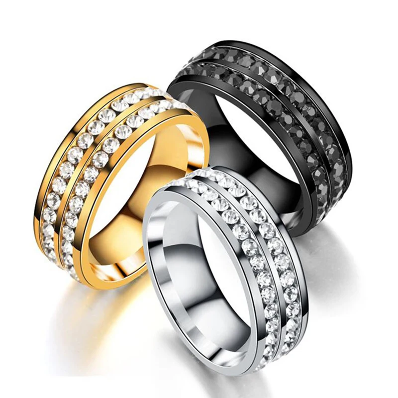 PUN 2018 панк настроение вольфрамовое мужское кольцо на палец черные кольца из
