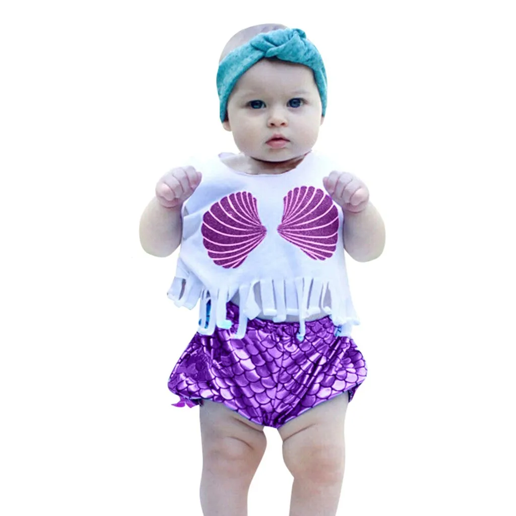 Купальник для девочек модный детский купальник с бахромой без рукавов пляжный