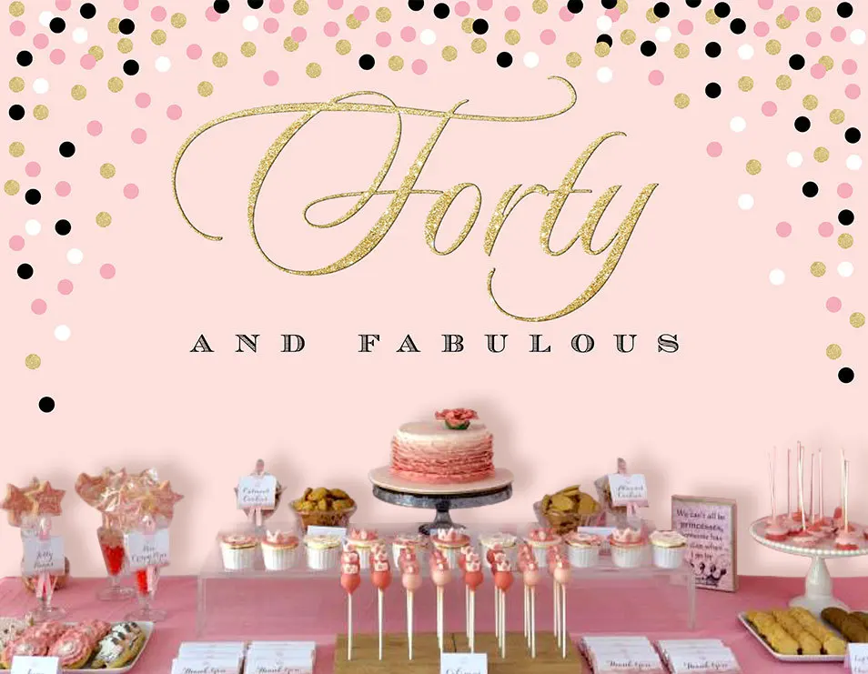 

custom colorful polka dot gold pink photo backdrop High quality Computer print party photo studio background