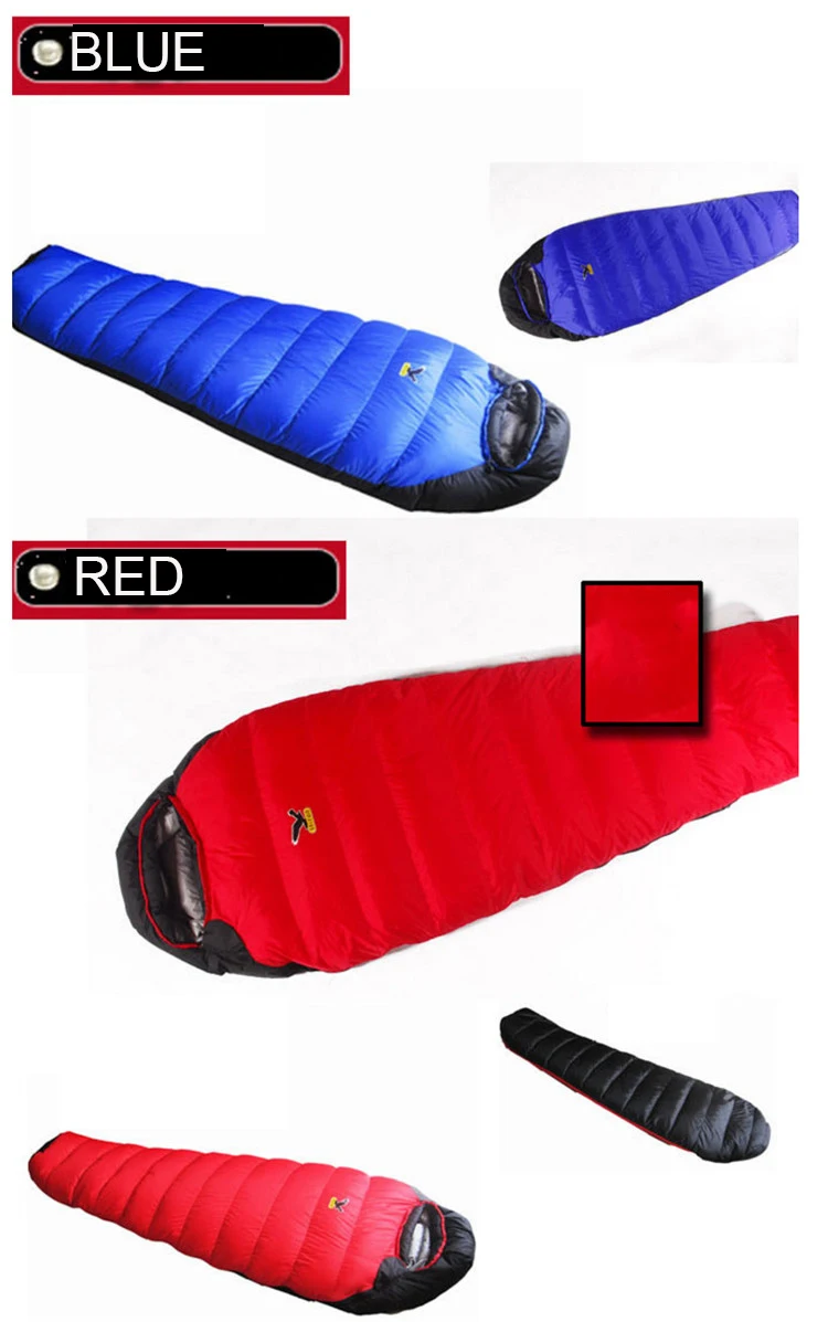 Ultralight Warm Sleeping Bag White Goose Down Sleeping Bag Adults Backpacking Camping Envelope Sleep Bags 200*80cm S485