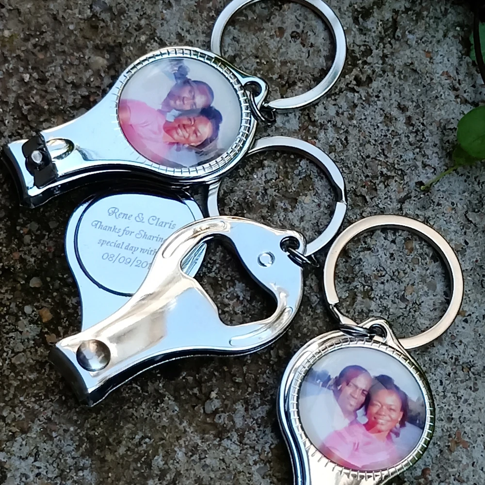 120Pcs Personalized Wedding Favor And Gift For Guests,Custom Engagement Party Supplies, Birthday Souvenir With Photo Name& Date