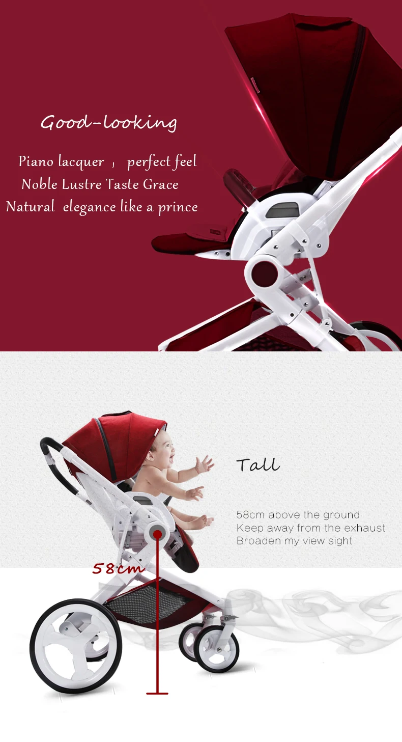 Сумка детская коляска P37High пейзаж детская коляска Kinderwagen sette трон детская складная прогулочная коляска для новорожденного