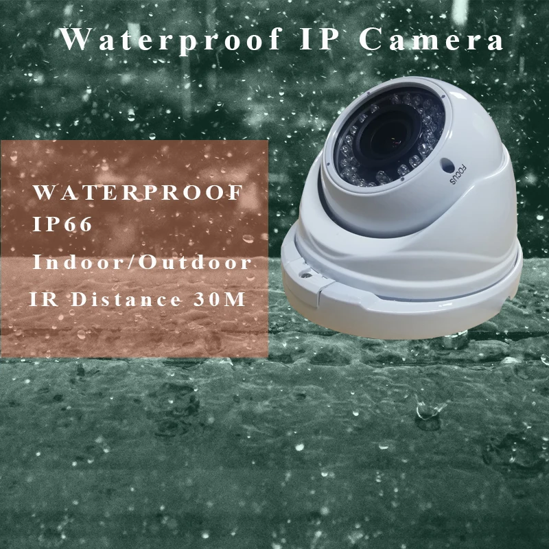 Инфракрасная ip-камера 1080P H.265 водонепроницаемая купольная Поддержка Onvif POE 2,8-12 мм варифокальный объектив для камеры безопасности системы наблюдения