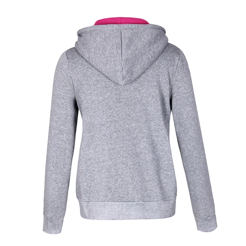 

Women Sweatshirt Warm Winter Autumn Fashion Zipper Hoodies Girls Clothing With Drawstring Female Coat WS126C