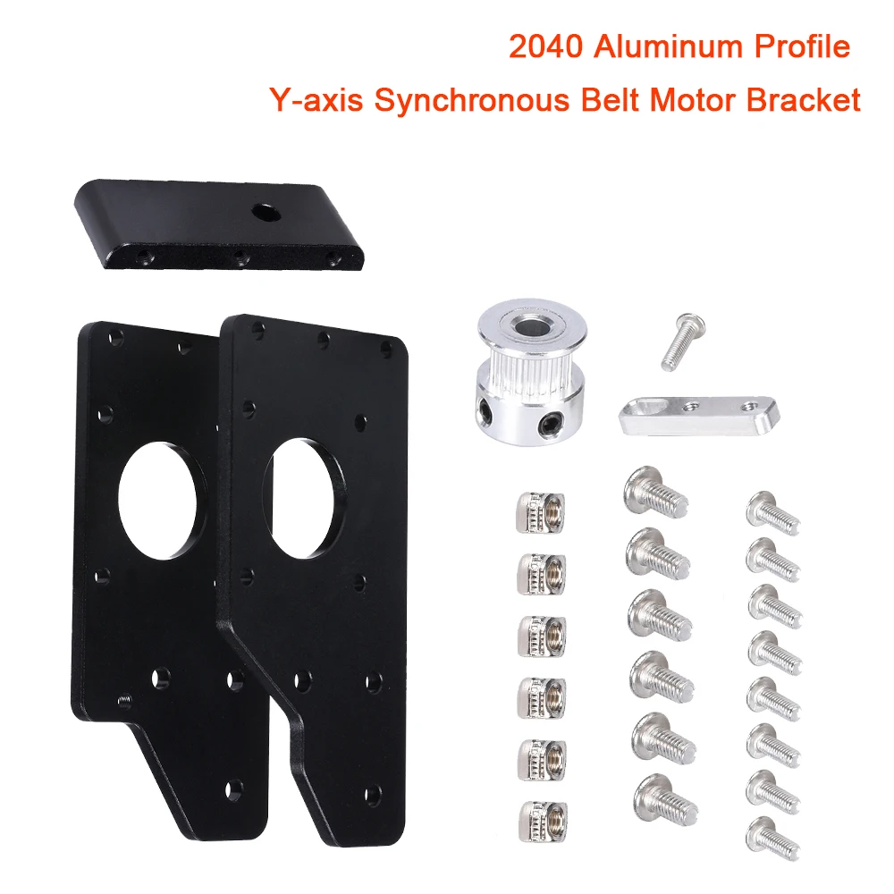 

BIGTREETECH 2040 Aluminum Profile Y-axis Timing Belt Motor Bracket Synchronous Belt Tronxy V-sloa 3D Printer Parts Motor Seat