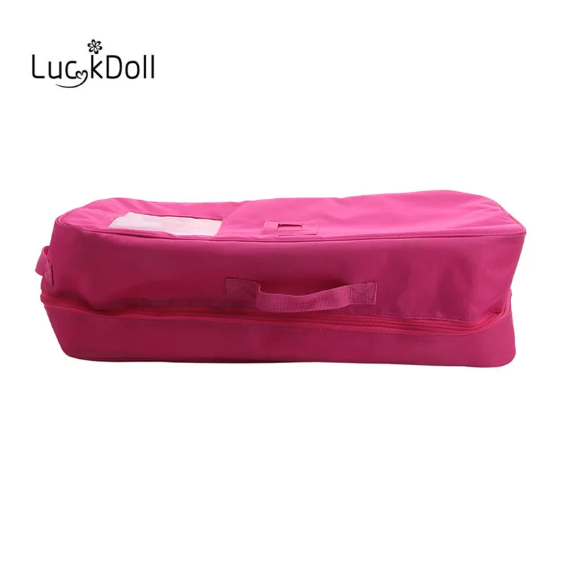 Luckdoll кукла костюм чехол сумка для переноски Чехол для хранения для 18 дюймов американская кукла аксессуары для путешествий дети ролевые игры игрушки