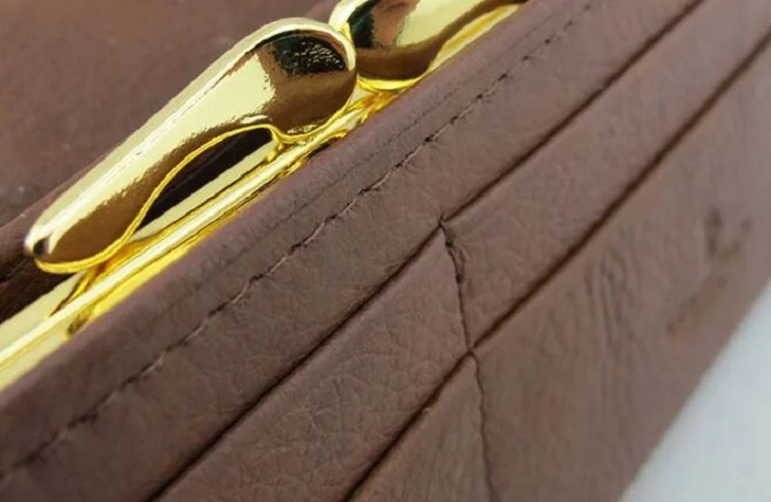 Брендовые кожаные женские кошельки конский волос дизайнерские длинные