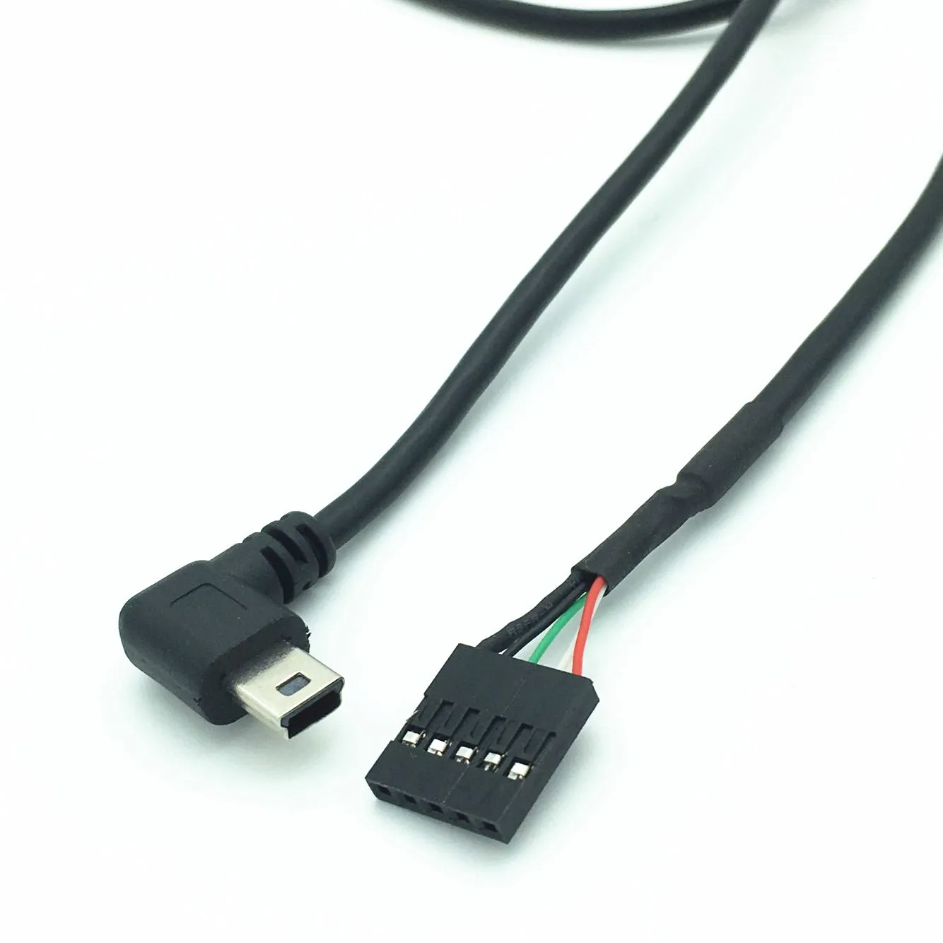 Кабель для материнской платы 50 см usb mini 5P Male 90 с левым углом до 1x5 Pin Female 2 54 USB|left