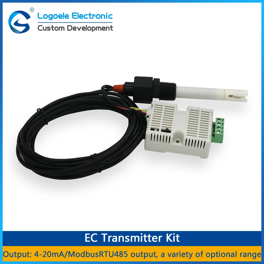 Промышленный модуль и контроллер RS485 4-20ma 0-10V EC качество воды электропроводность EC датчик