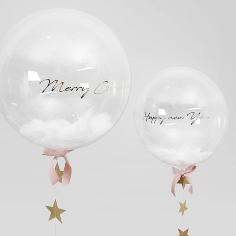 3 шт. прозрачные воздушные шары (с перьями)|Воздушные и аксессуары| |