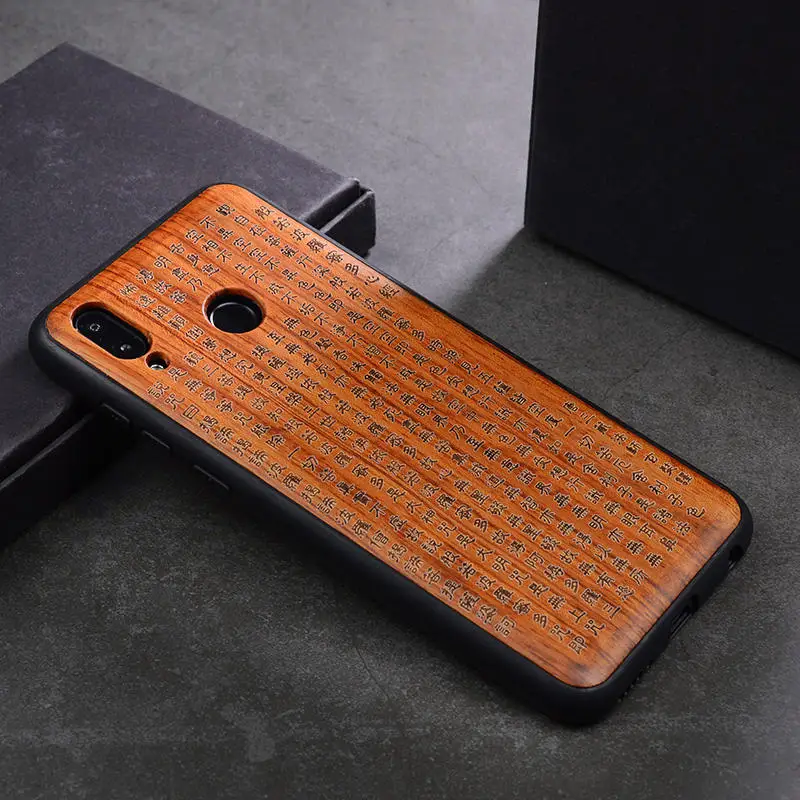 as picture Резной деревянный ящик для huawei Honor Play противоударный ТПУ бампер чехол для huawei Honor Play деревянный корпус Honor Play 6,3" - Цвет: as picture