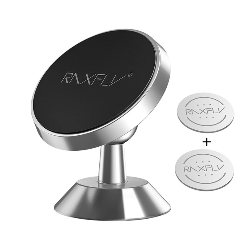 Sliver-1 RAXFLY магнитный держатель Магнитная автомобильный держатель телефона для samsung S8 плюс S7 Автомобильный держатель для iPhone X 7 Plus Универсальный телефон, подставка-держатель держатель для телефона в машину - Цвет: Sliver-1