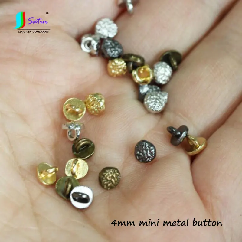 Оптовая продажа 100 шт. золотые серебристые черные бронзовые круглые мини