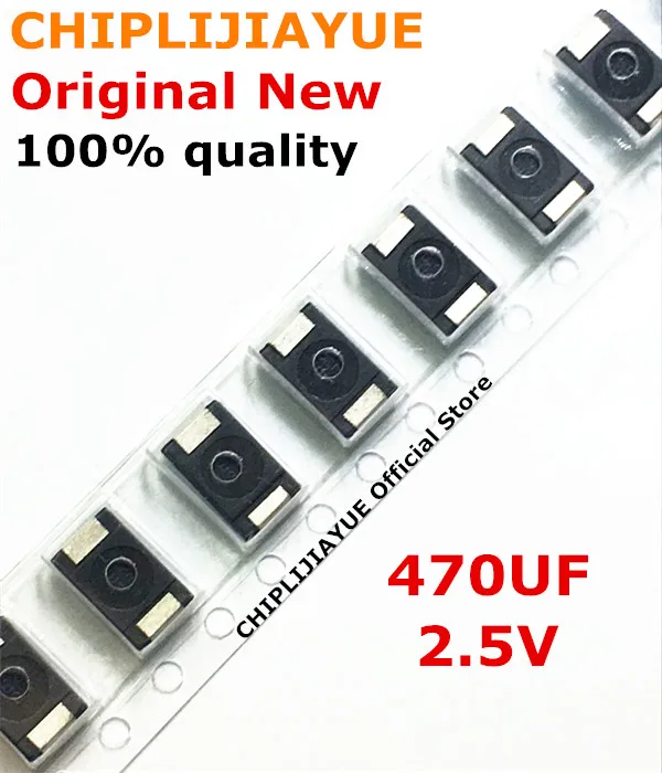 5-10-20 шт) Новинка 2R5TPE470M9 470 мкФ 2,5 V SMD танталовые конденсаторы полимерные POSCAP Тип D ультратонкий 7343 D7343