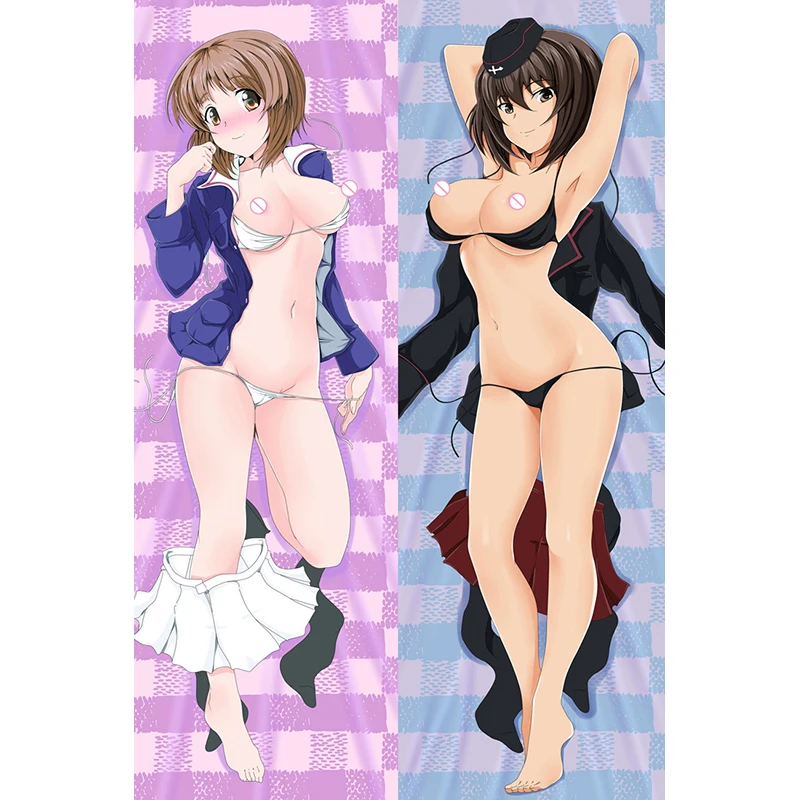

Hot Japanese Anime Hugging Pillow Cover Case Pillowcases Decorative Pillows Double-Sided 2Way 2WT GIRLS und PANZER
