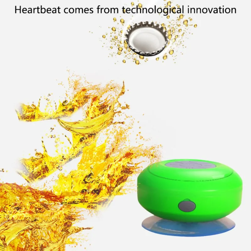 Мини Bluetooth динамик Портативный Водонепроницаемый Беспроводной Громкая Связь Динамик s для душа Ванная комната Бассейн Автомобиль Пляж Открытый