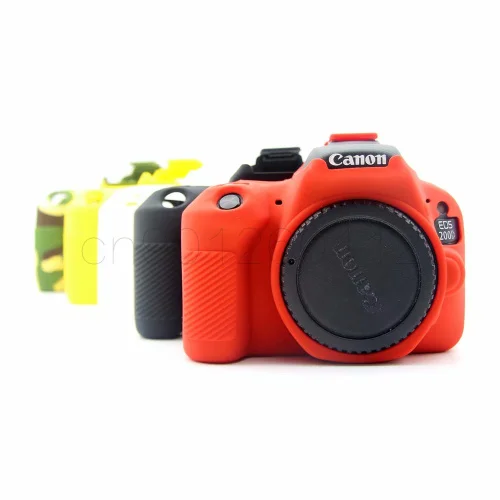 

Силиконовый кожаный брони чехол защитный чехол для Canon 200D 200DII сумка для цифровой камеры