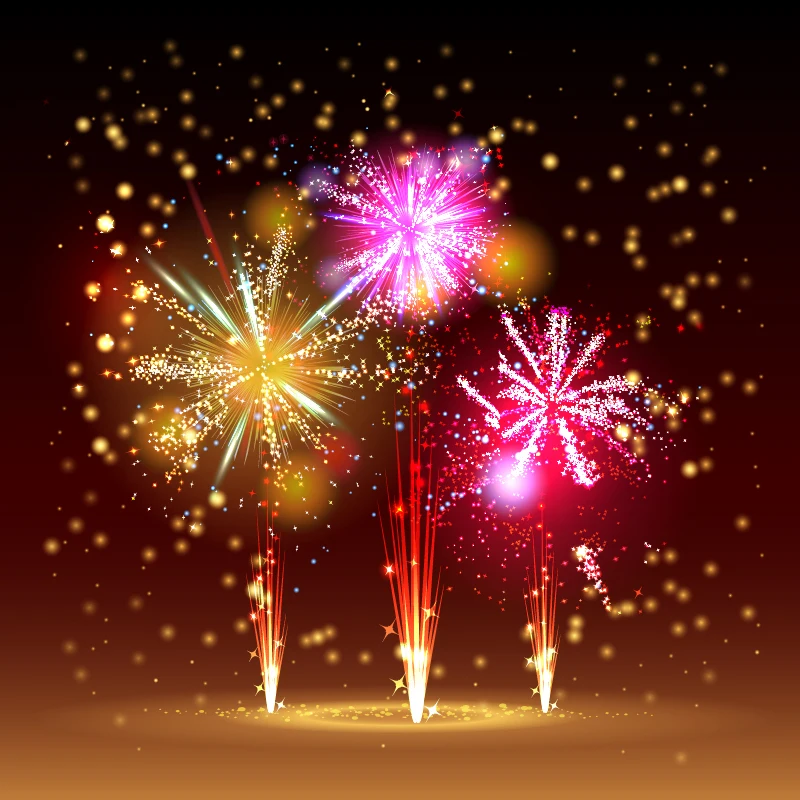 Allenjoy праздничный фон для фотосъемки с изображением Новый год фейерверк Блеск