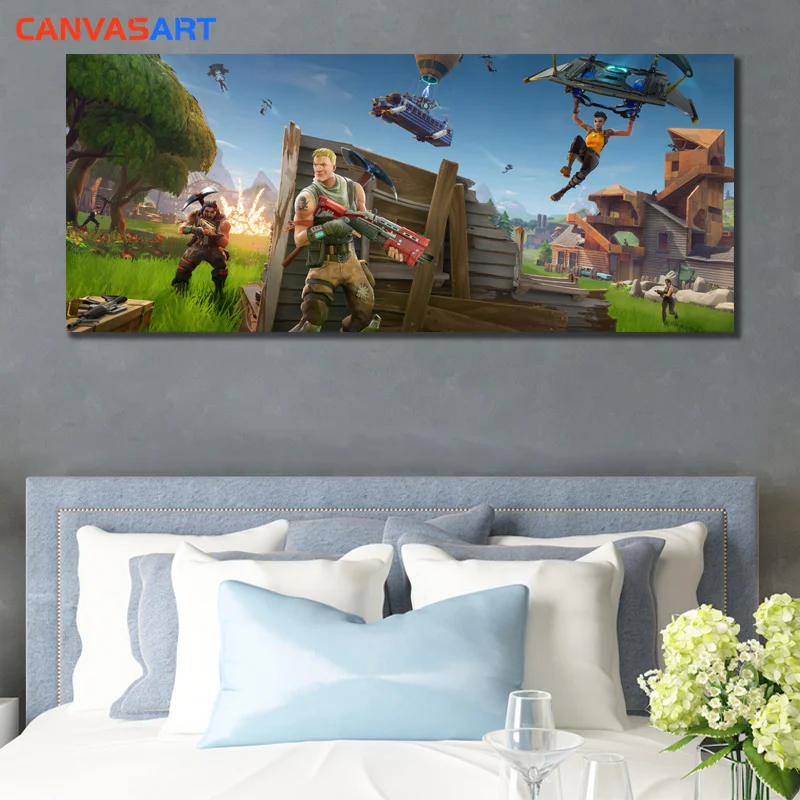 Холст Художественная игра две недели битва королевская герой набор настенное