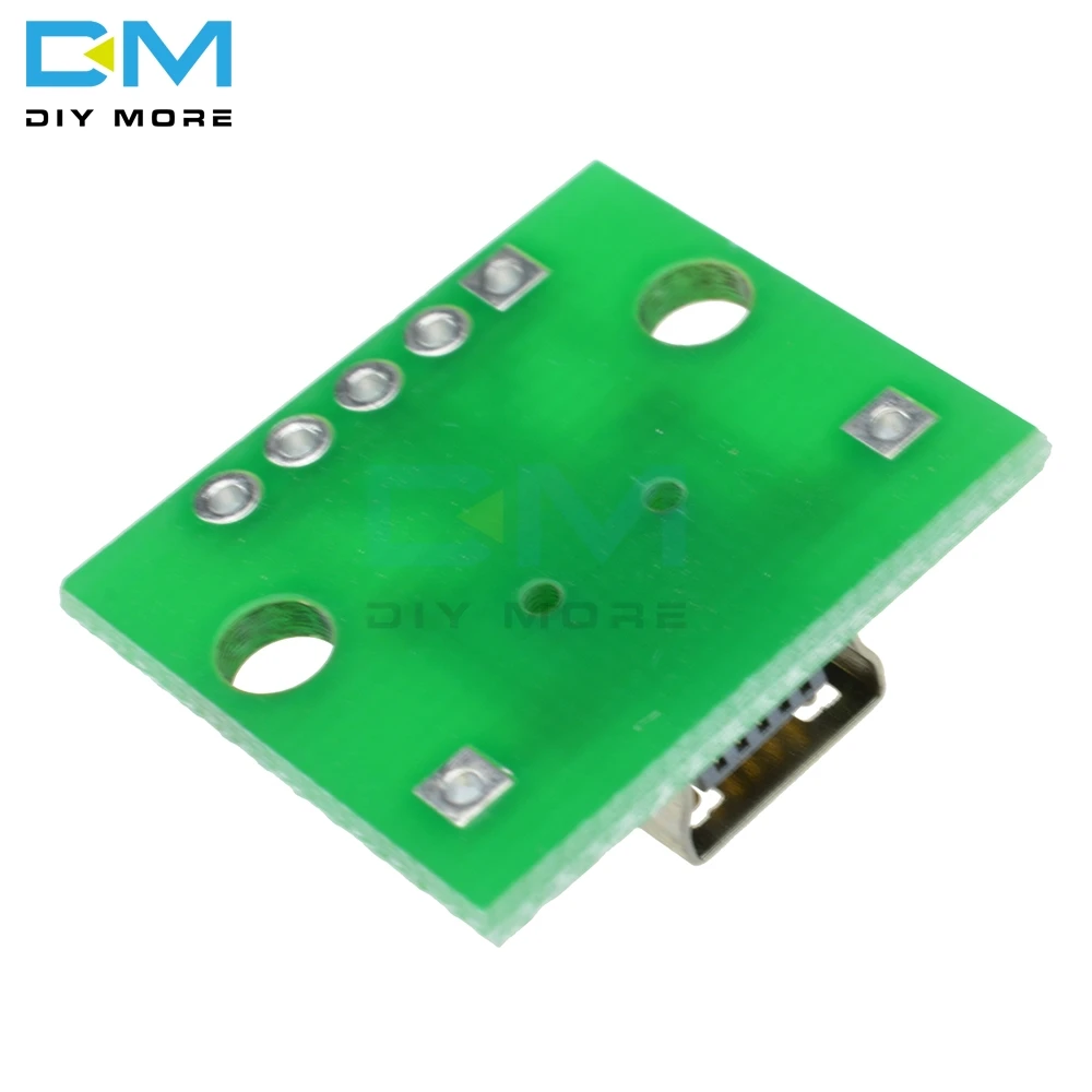 10 шт. мини/микро USB для DIP типа A переходник мама/папа 2 54 мм печатной платы DIY модуль