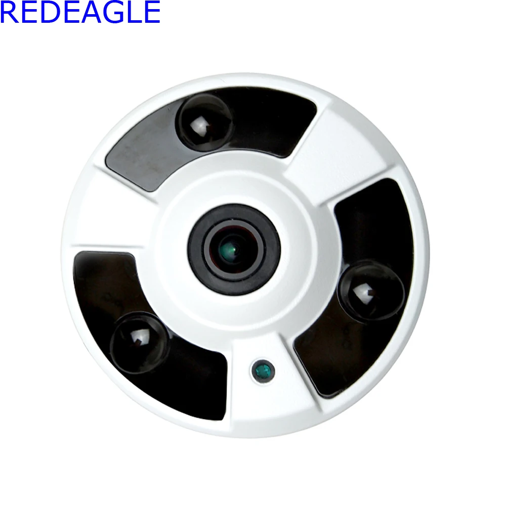 

REDEAGLE 180 Degree FishEye HD SDI Security Camera CCTV Panoramic CMOS 2MP 1080P Dome Cameras with Power Supply Adapter
