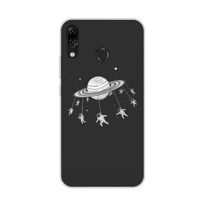 As picture showing Мягкий ТПУ чехол для Asus Zenfone 5z ZS620KL, матовый чехол с рисунком для Asus Zenfone 5 ZE620KL, чехол s, милый чехол с котом - Цвет: As picture showing