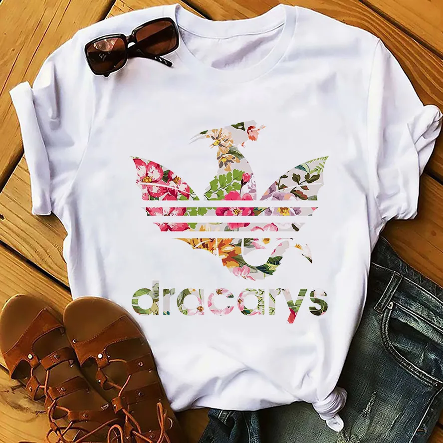 P1000-7 Daenerys Dragon Camiseta Dracarys забавная Футболка мужская летняя новая белая Повседневная футболка унисекс крутая уличная одежда Harajuku футболка - Цвет: P1000-7