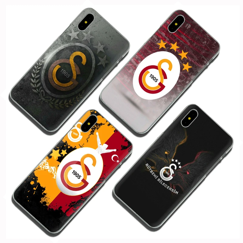 Турция Galatasaray Жесткий Чехол Для Телефона iPhone 5 5S 5C SE 6 6s 7 8 plus X XR XS 11 Pro Max