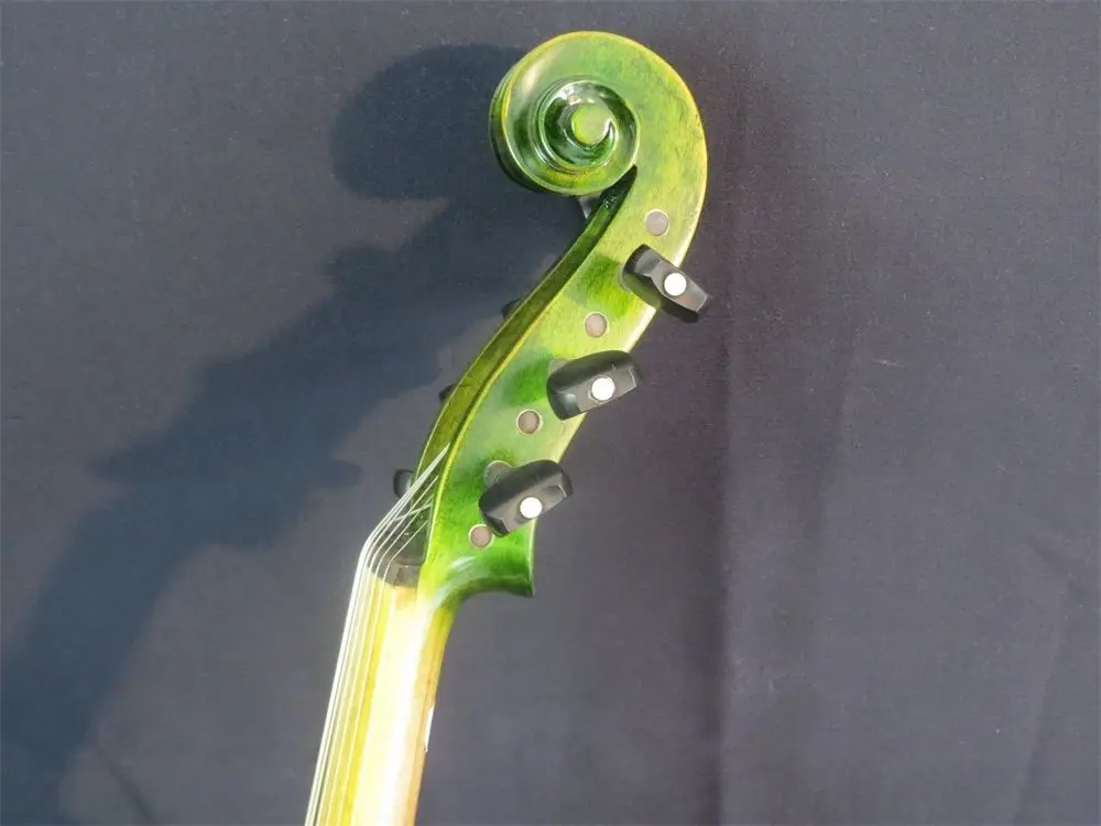 Скрипка ручной работы в стиле ремешка зеленого цвета 7 струн 4/4 отличный звук