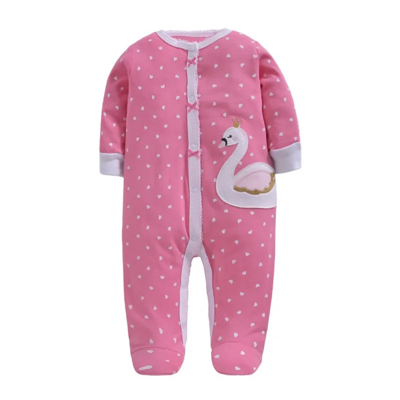 spring and autumn Baby cotton rompers newborn onesie baby girl boy long-sleeved onesie pajamas kids clothes