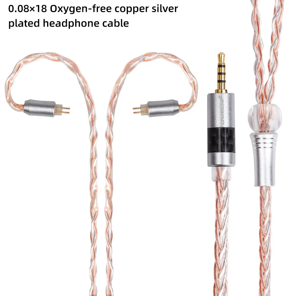 FDBRO 8-ядерный посеребренный наушников аудио кабель IE80 A2DC IM 2Pin 2,5/3,5/4,4 мм наушники с уравновешенным якорем кабель для LS50 LS70 LS200 LS300