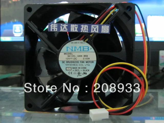 Для оригинального NMB 9025 DC 12V 0.43A 3610KL 04W B59|nmb|3610kl-04w-b59 |