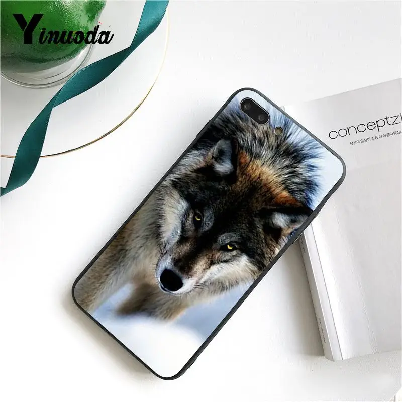 15 Yinuoda для iphone 7 X Чехол крутой волк животное черный и белый первоклассный чехол для телефона для iphone X 6 7 6s 7plus 8 8Plus 5 5S XS XR - Цвет: 15
