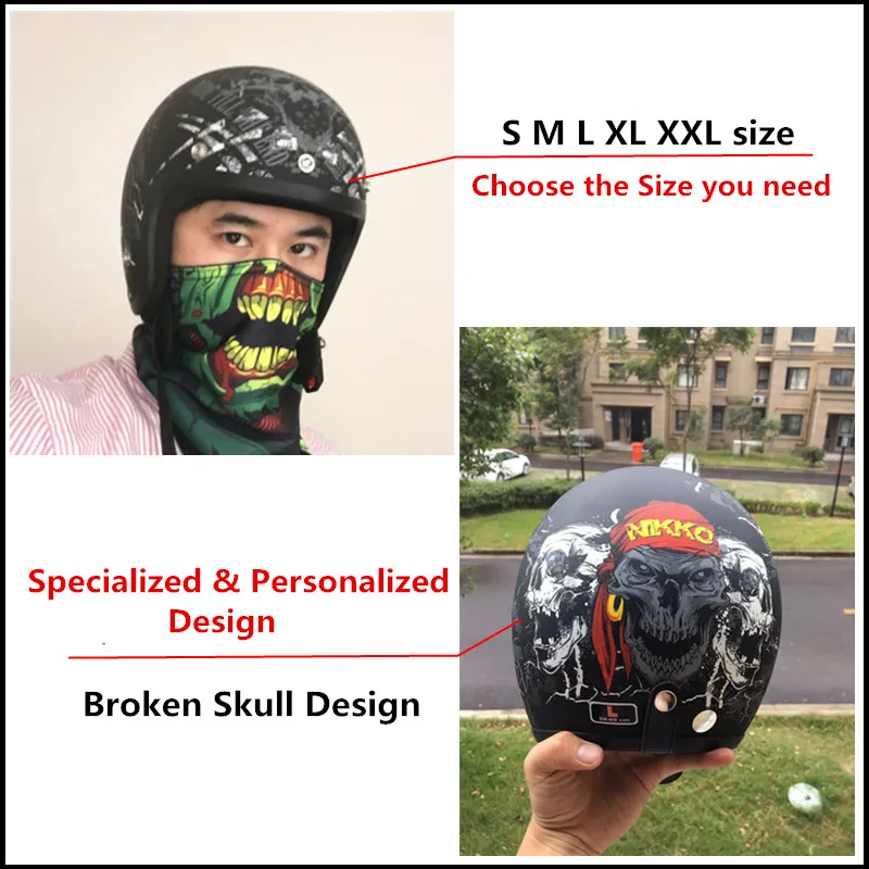 THH Harley Vintage Motorcycle helmet Jet scooter retro helmets 3/4 Open face casco half casque moto | Автомобили и мотоциклы