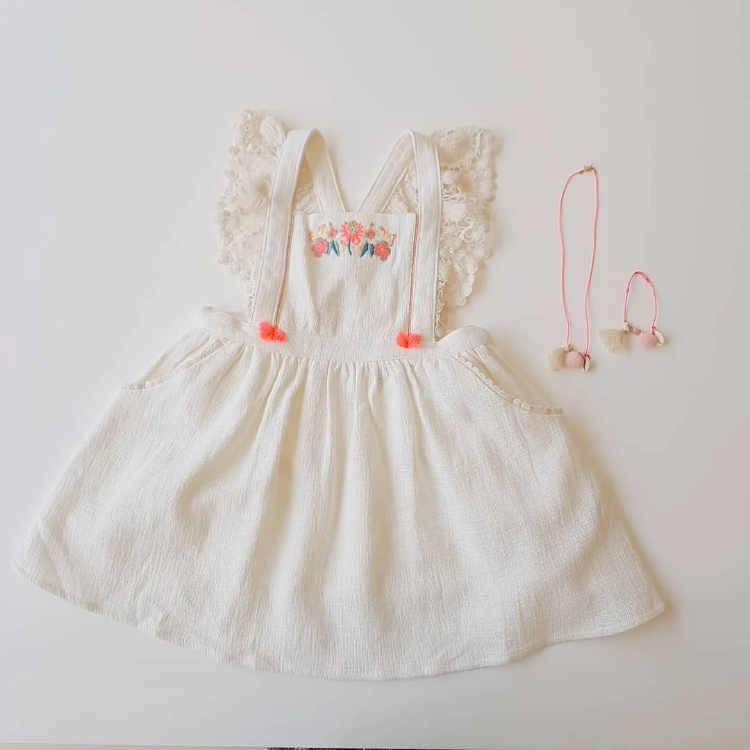 INS/популярное платье LOUSIE; Роскошные платья с вышивкой для девочек; платье с капюшоном; Хлопковое платье с цветочным принтом