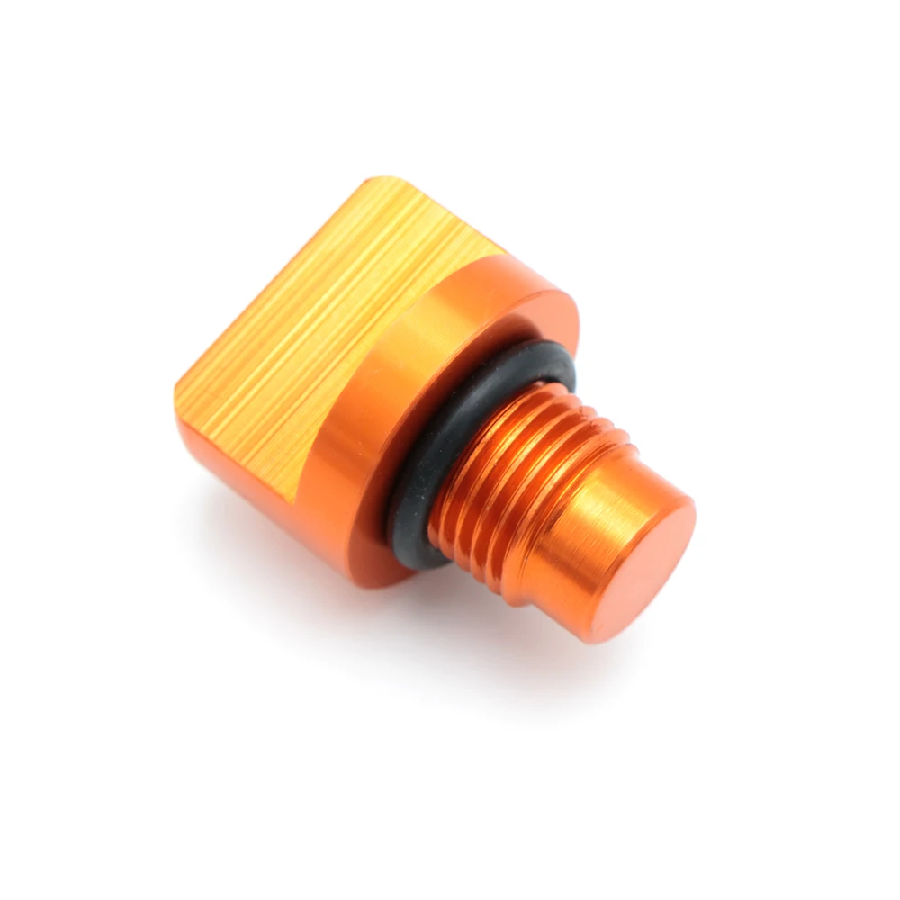 

evomosa Motorcycle Engine Oil Plug For DUKE 150 200 390 Orange Color Aluminum Filter Cover Cap